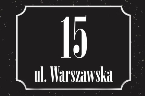 napis Warszawska 15