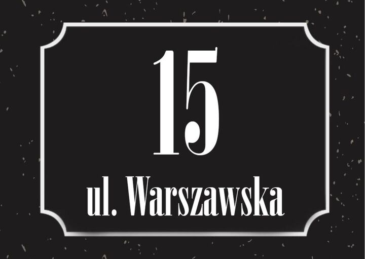 napis Warszawska 15